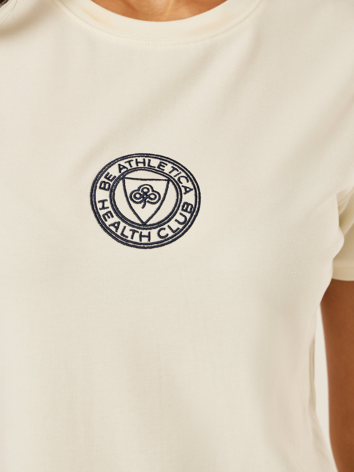 Be Athletica Health Club Tee - Off-White | Beathletica Activewear