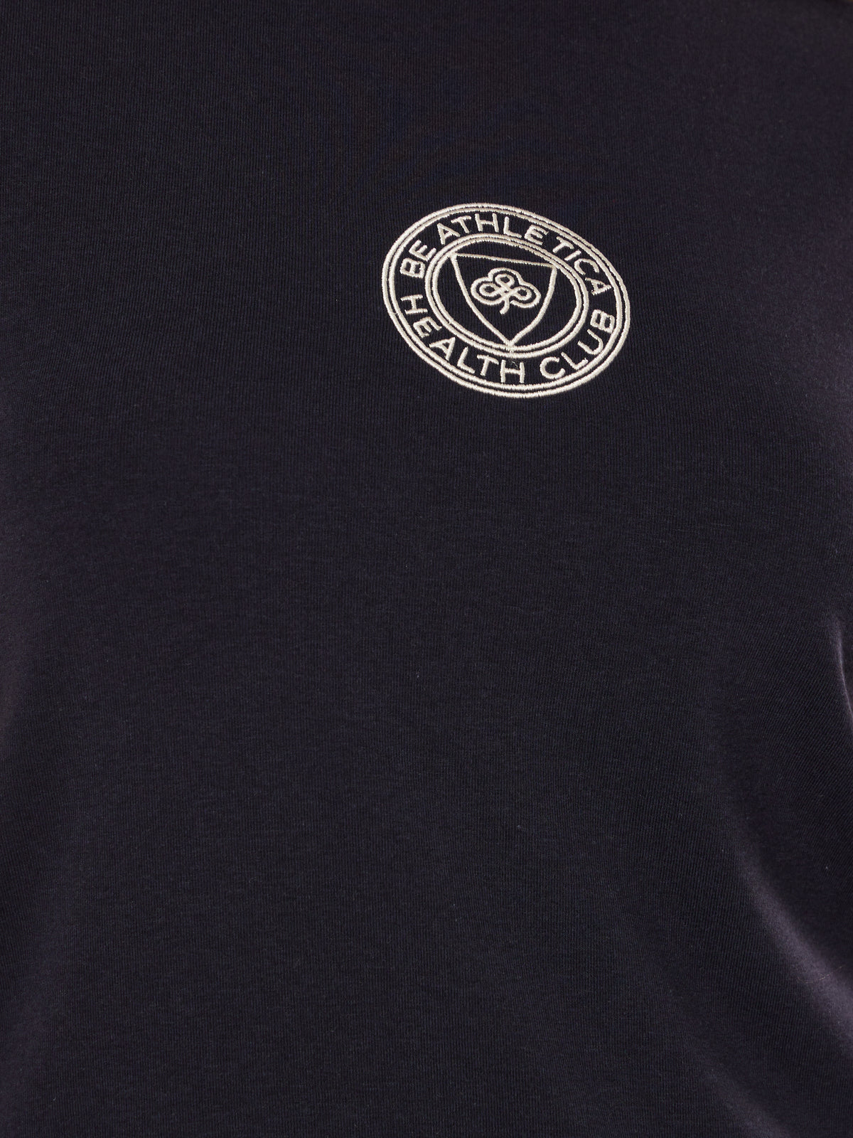 Be Athletica Health Club Tee - Midnight | Beathletica Activewear