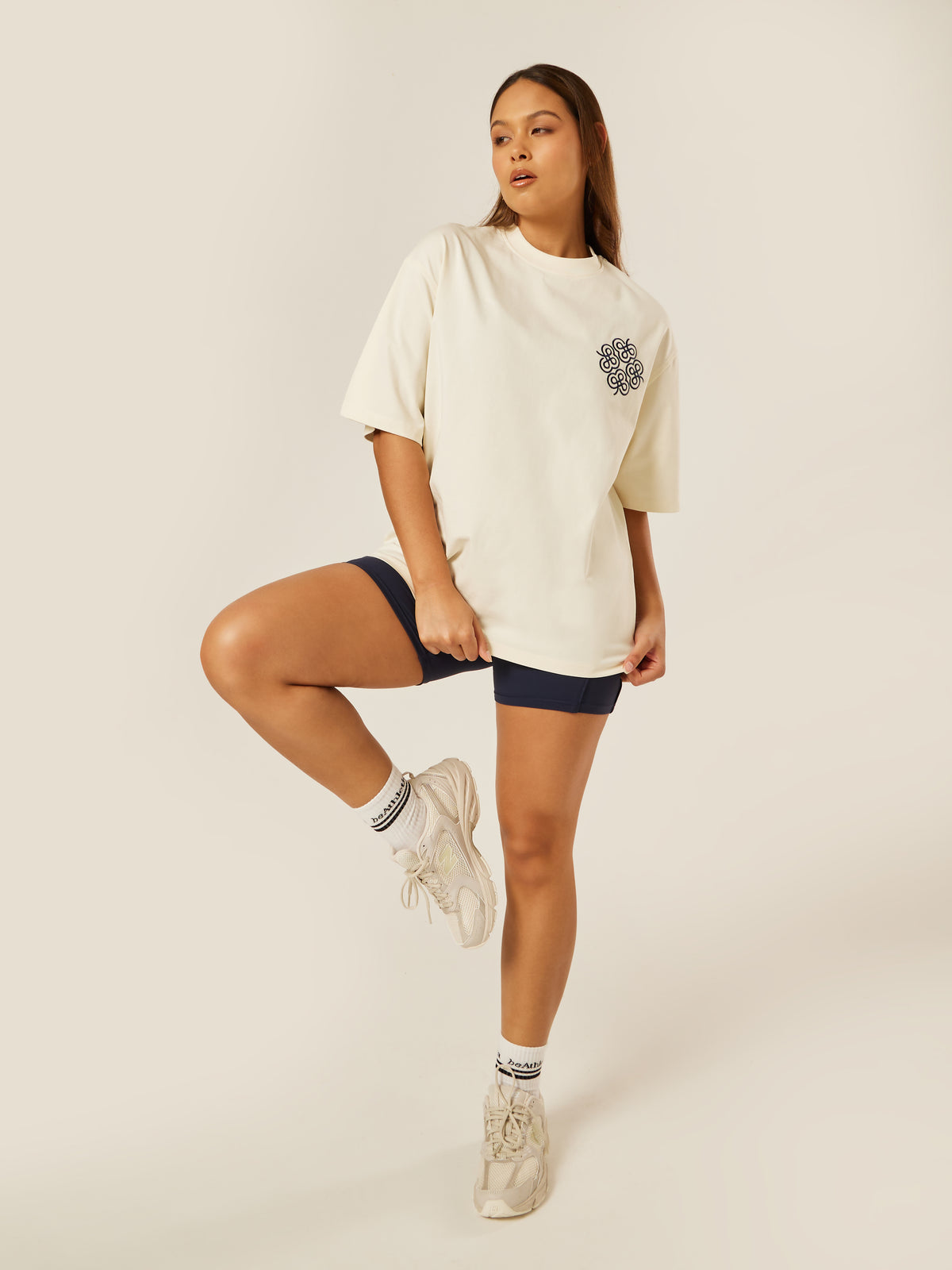 Be The Ace Oversized Tee - Off-White | Beathletica Activewear