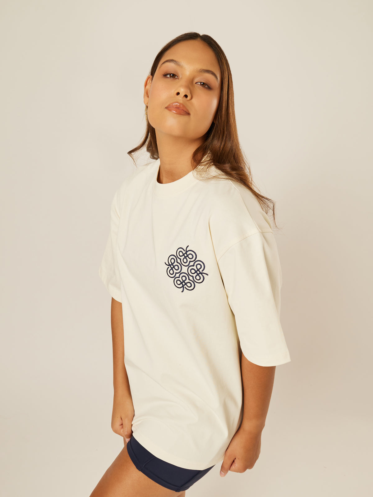 Be The Ace Oversized Tee - Off-White | Beathletica Activewear