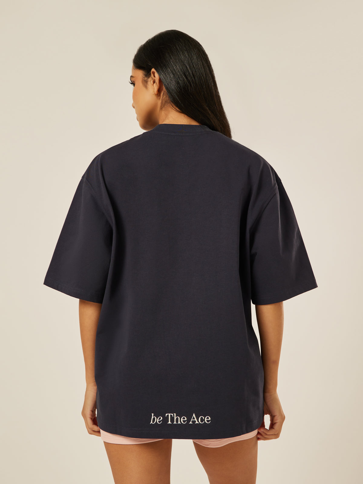 Be The Ace Oversized Tee - Midnight | Beathletica Activewear