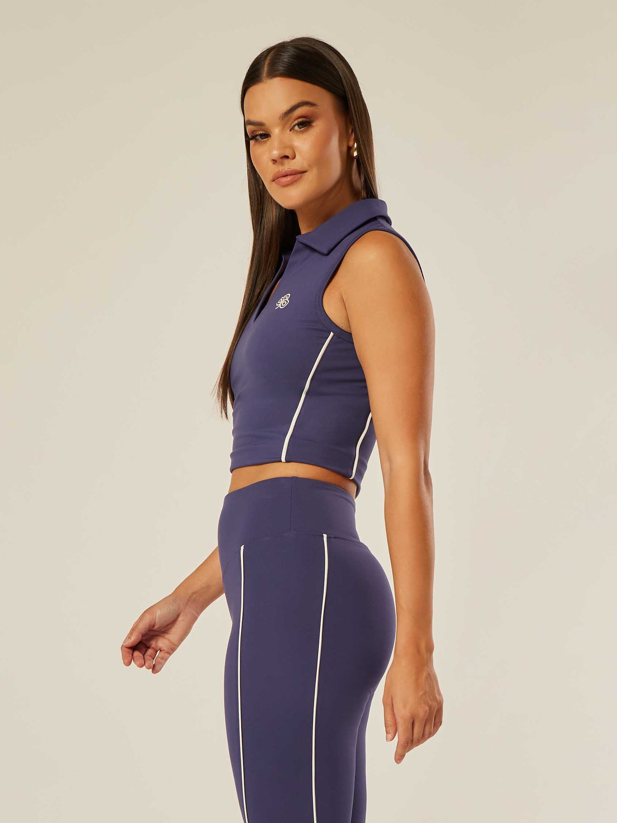 Core Polo Tank - Patriot Blue | Beathletica Activewear
