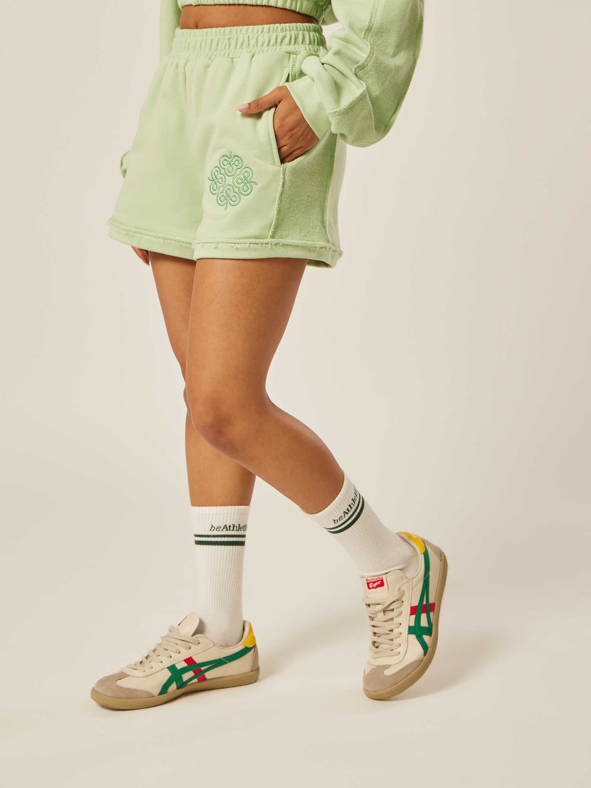 Be the Moment Shorts - Matcha | Beathletica Activewear