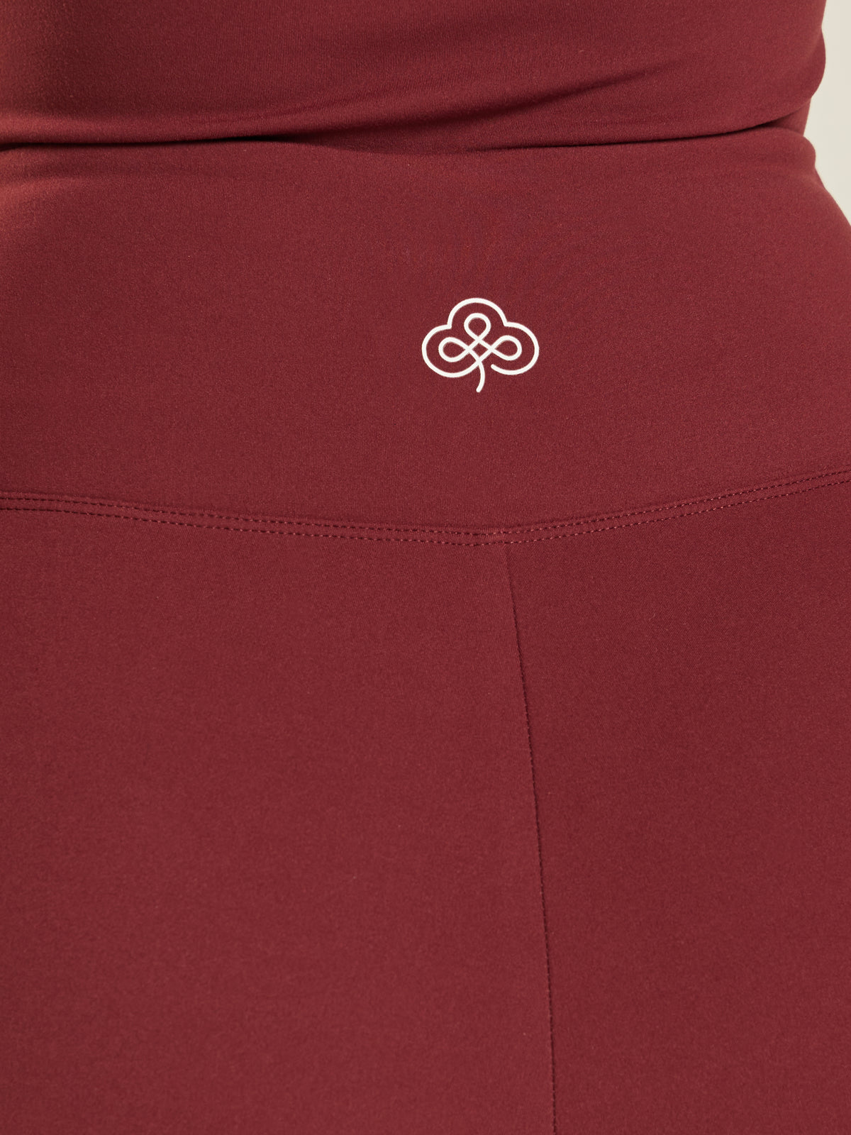 Be 180 Wrap-Waist Flared Leggings - Bordeaux | Beathletica Activewear