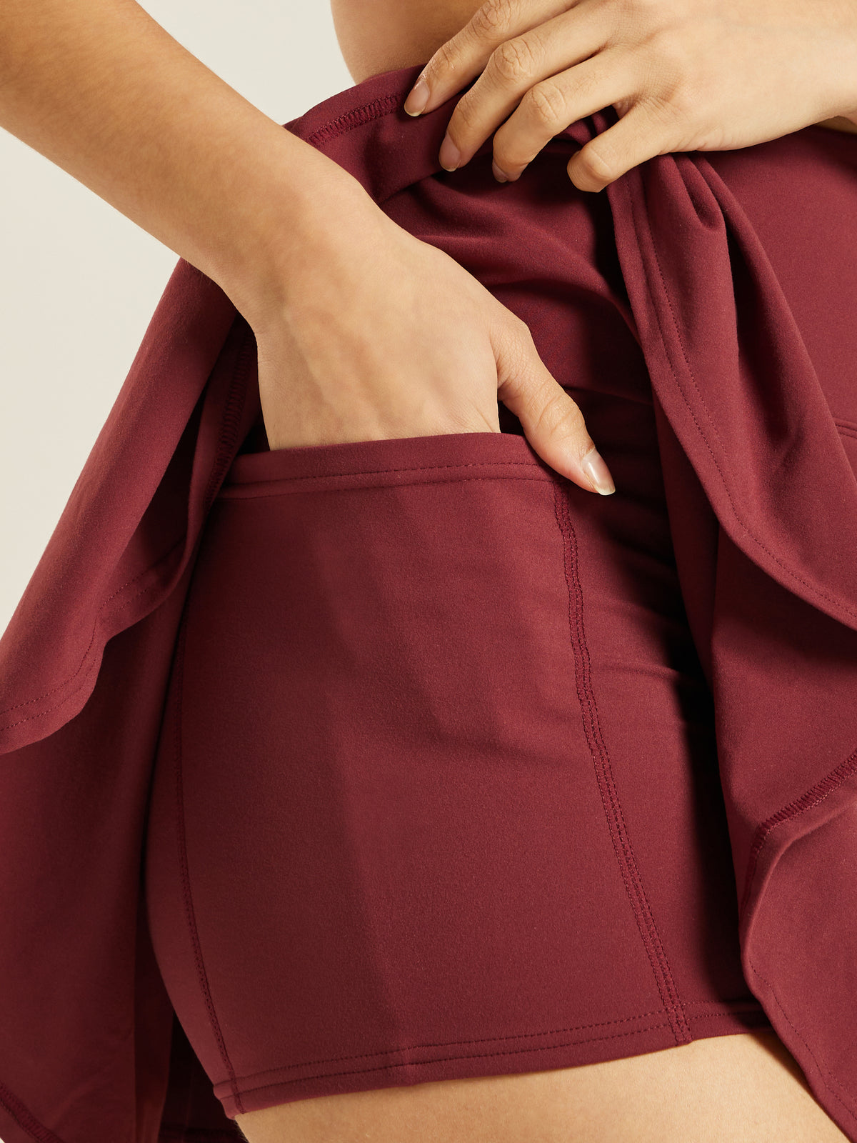 Be 180 Skort - Bordeaux | Beathletica Activewear