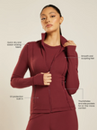 Be 180 Zip-Up Jacket - Bordeaux