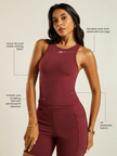 Be 180 Racer Tank - Bordeaux
