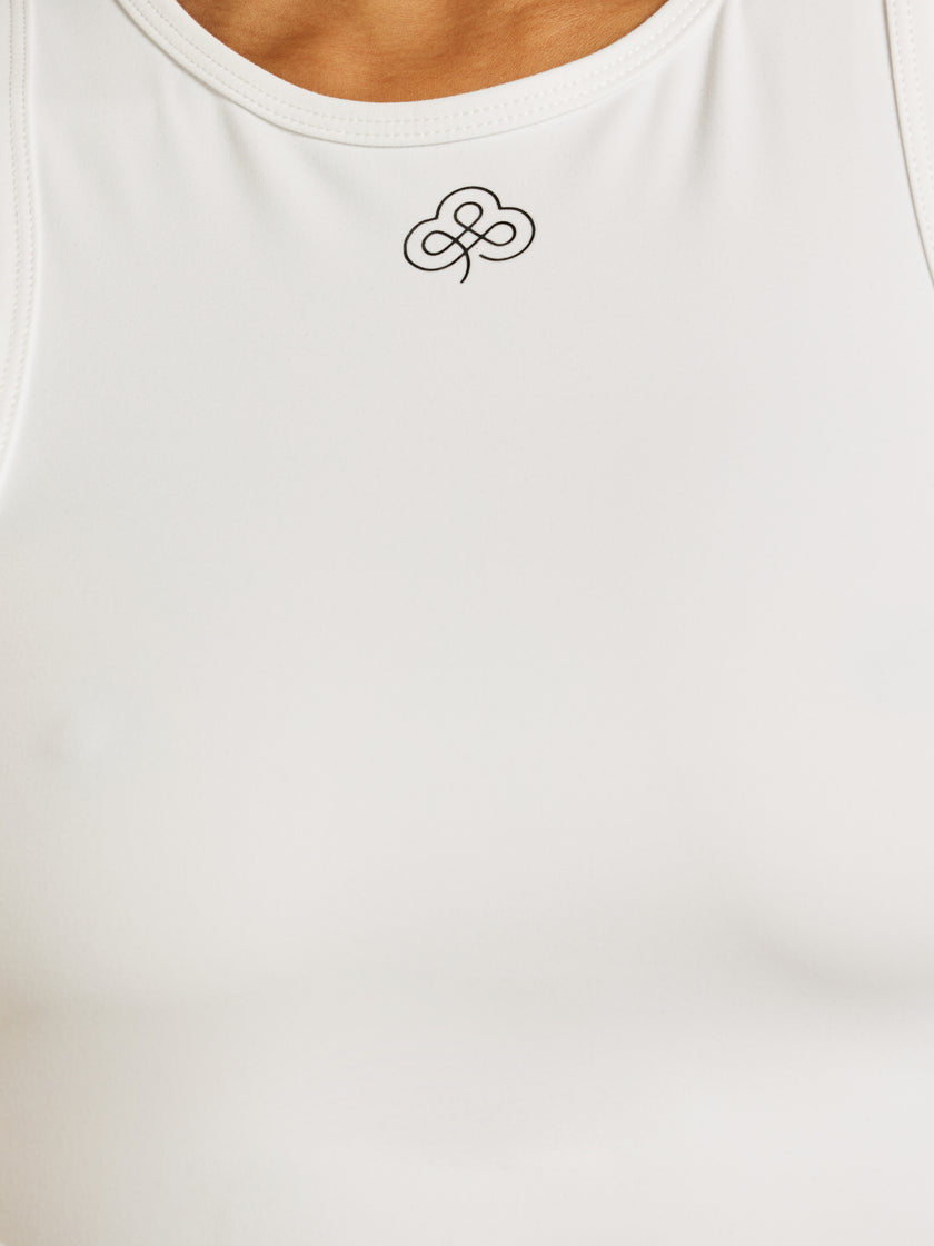 Be 180 Racer Tank - White