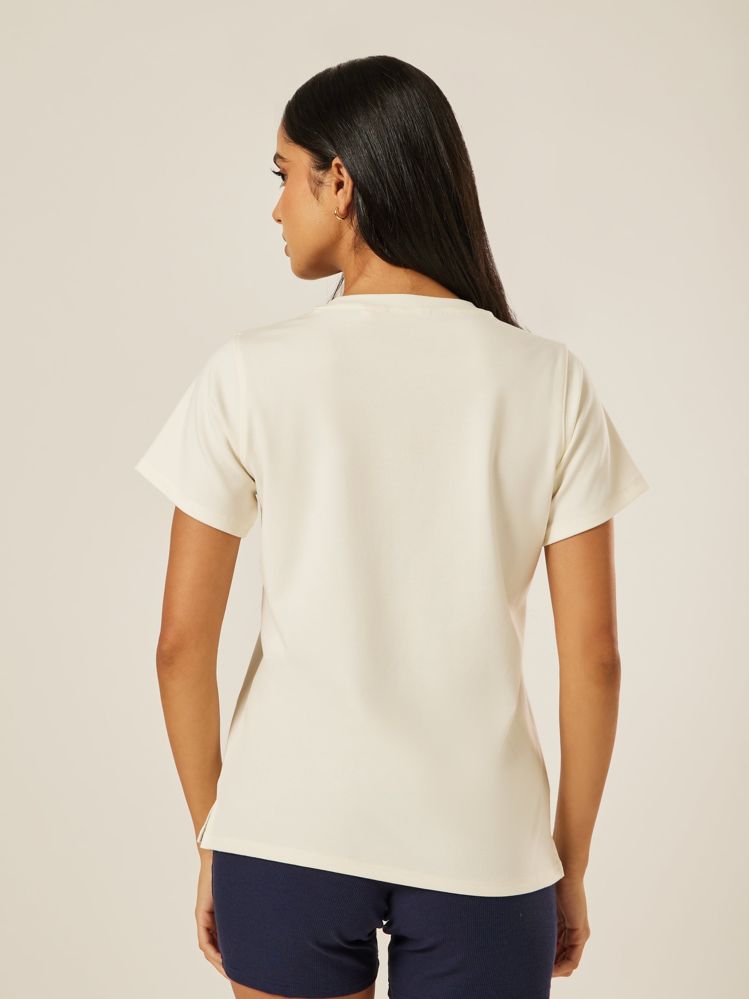 Be Athletica Health Club Tee - Off-White