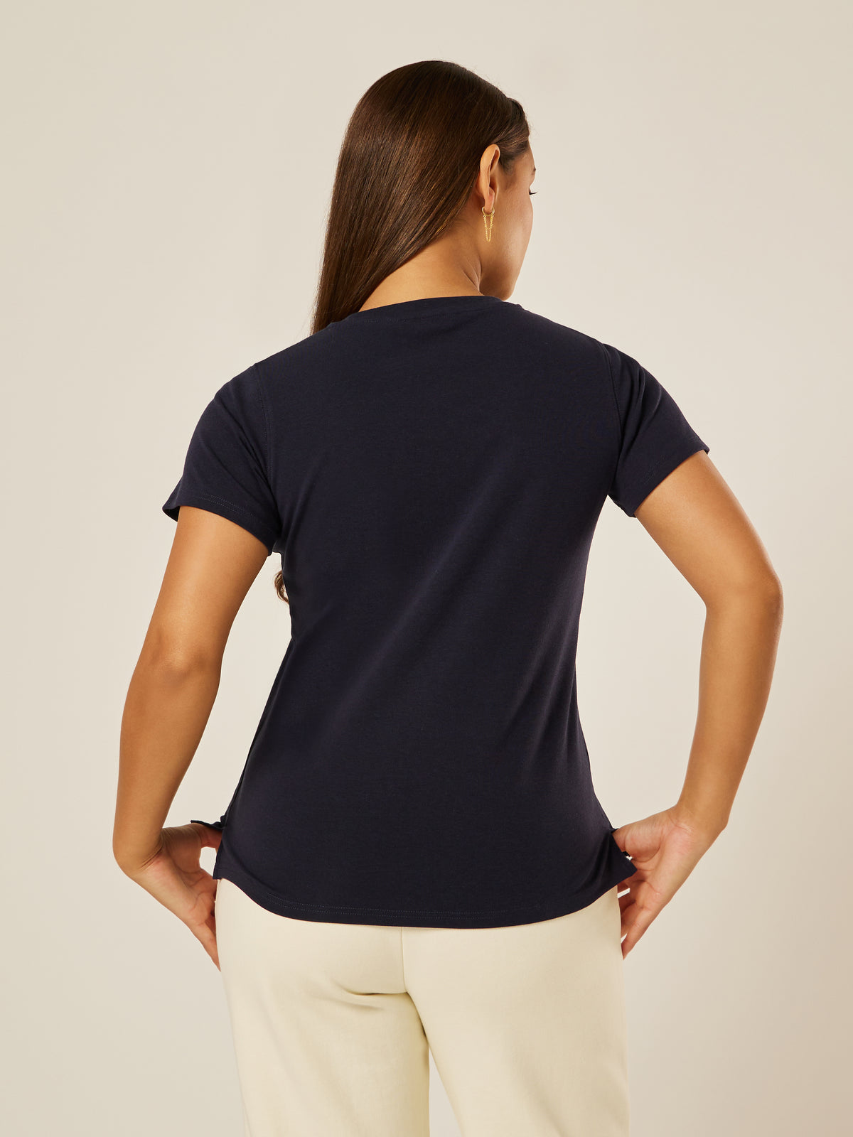 Be Athletica Health Club Tee - Midnight | Beathletica Activewear