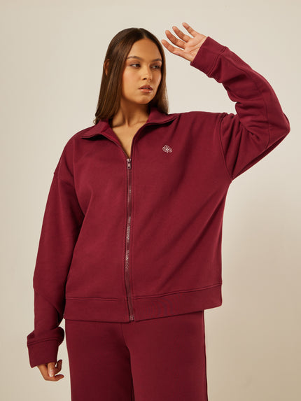 Varsity Athletica Full-Zip Sweatshirt - Garnet