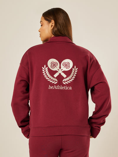 Varsity Athletica Full-Zip Sweatshirt - Garnet | Beathletica Activewear