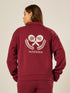 Varsity Athletica Full-Zip Sweatshirt - Garnet | Beathletica Activewear