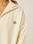 Varsity Athletica Quarter-Zip Sweatshirt - Off-White