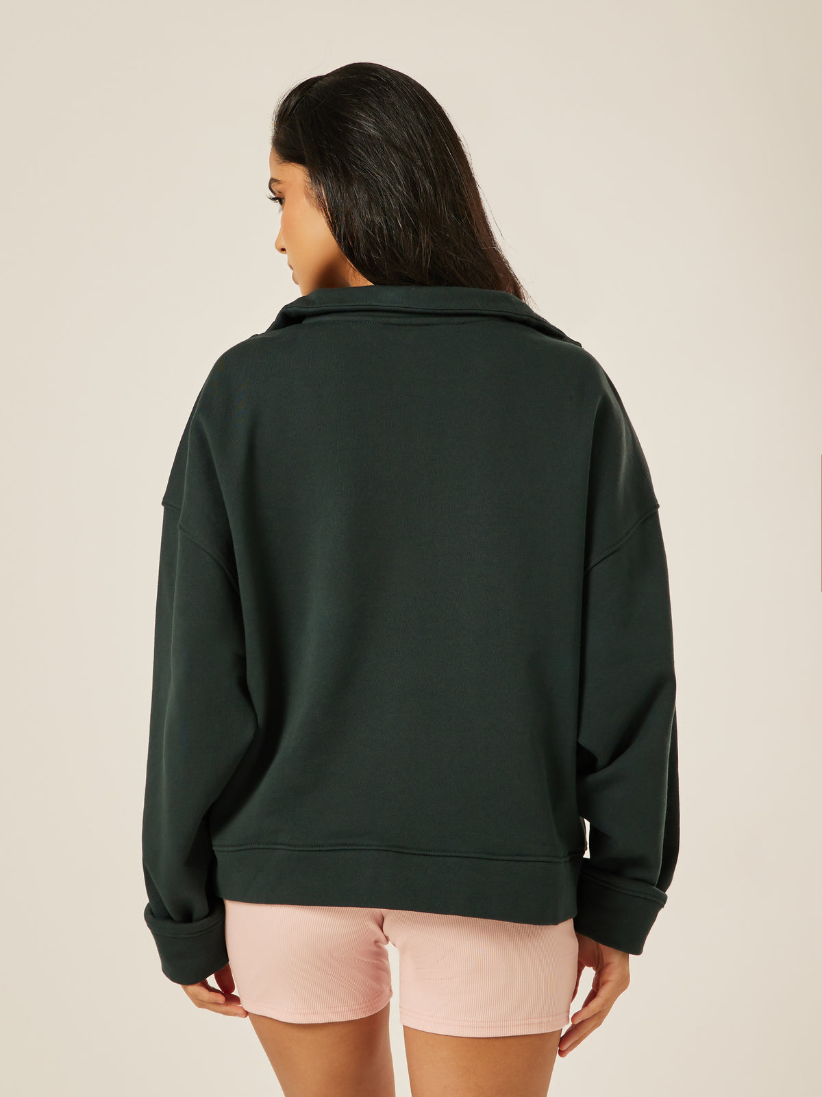 Varsity Athletica Quarter-Zip Sweatshirt - Moss | Beathletica Activewear