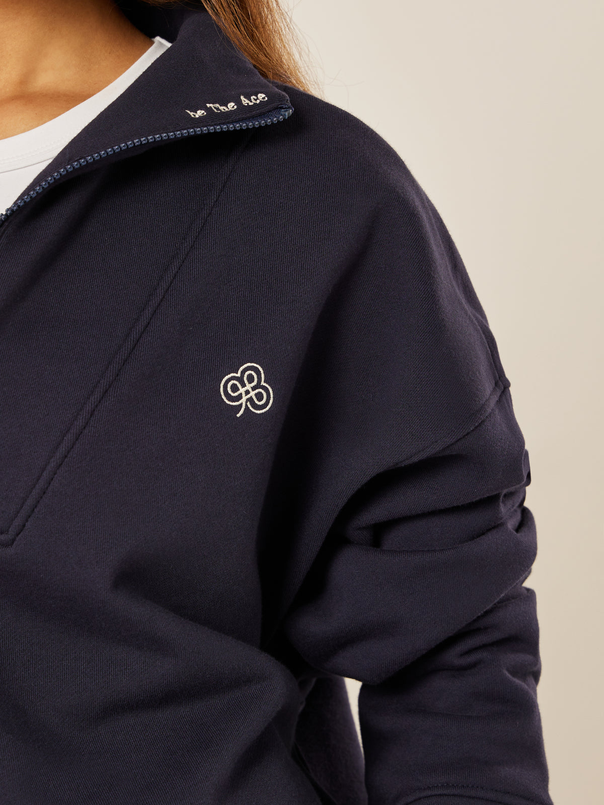 Varsity Athletica Quarter-Zip Sweatshirt - Midnight | Beathletica Activewear