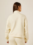 Varsity Athletica Quarter-Zip Sweatshirt - Off-White