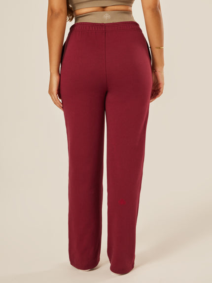 Varsity Athletica Wide-Leg Pants - Garnet