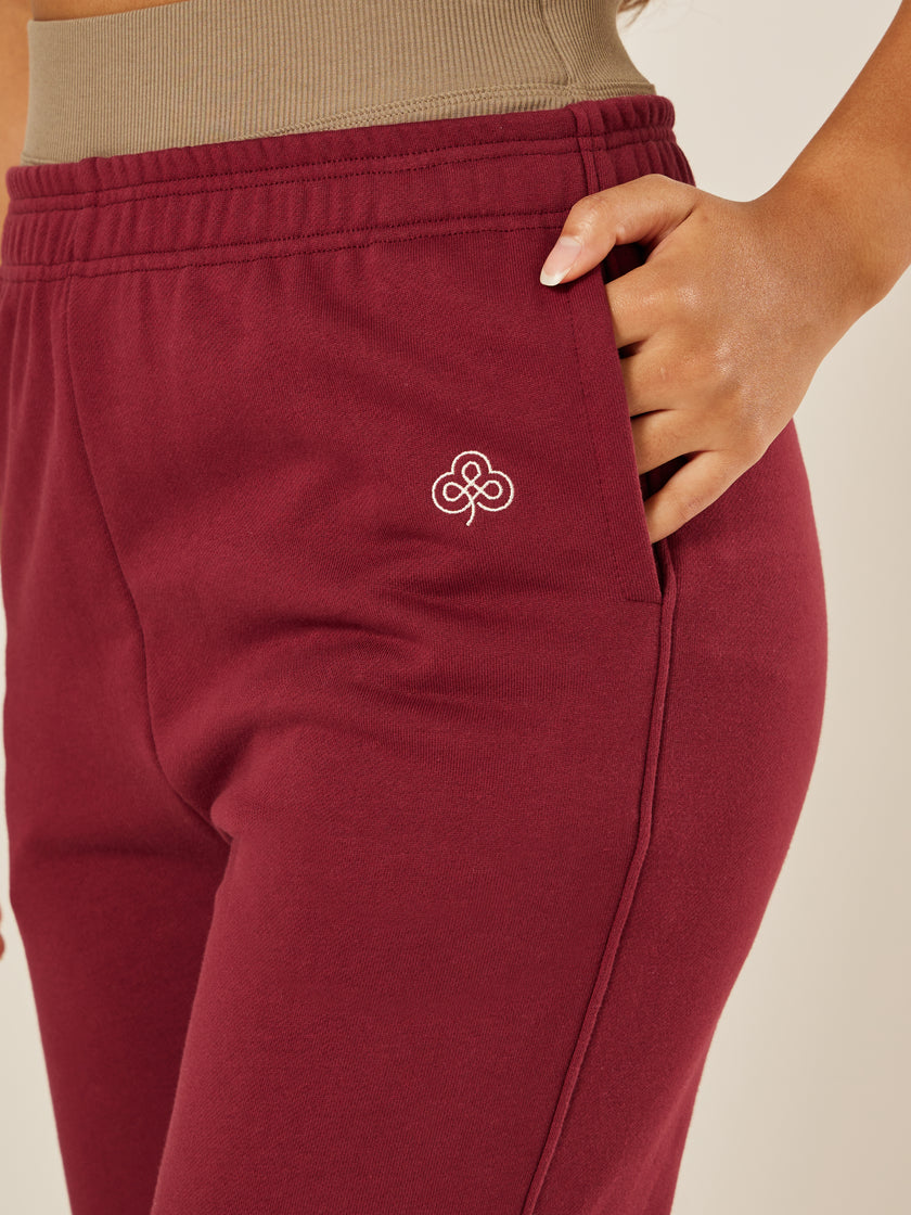 Varsity Athletica Wide-Leg Pants - Garnet