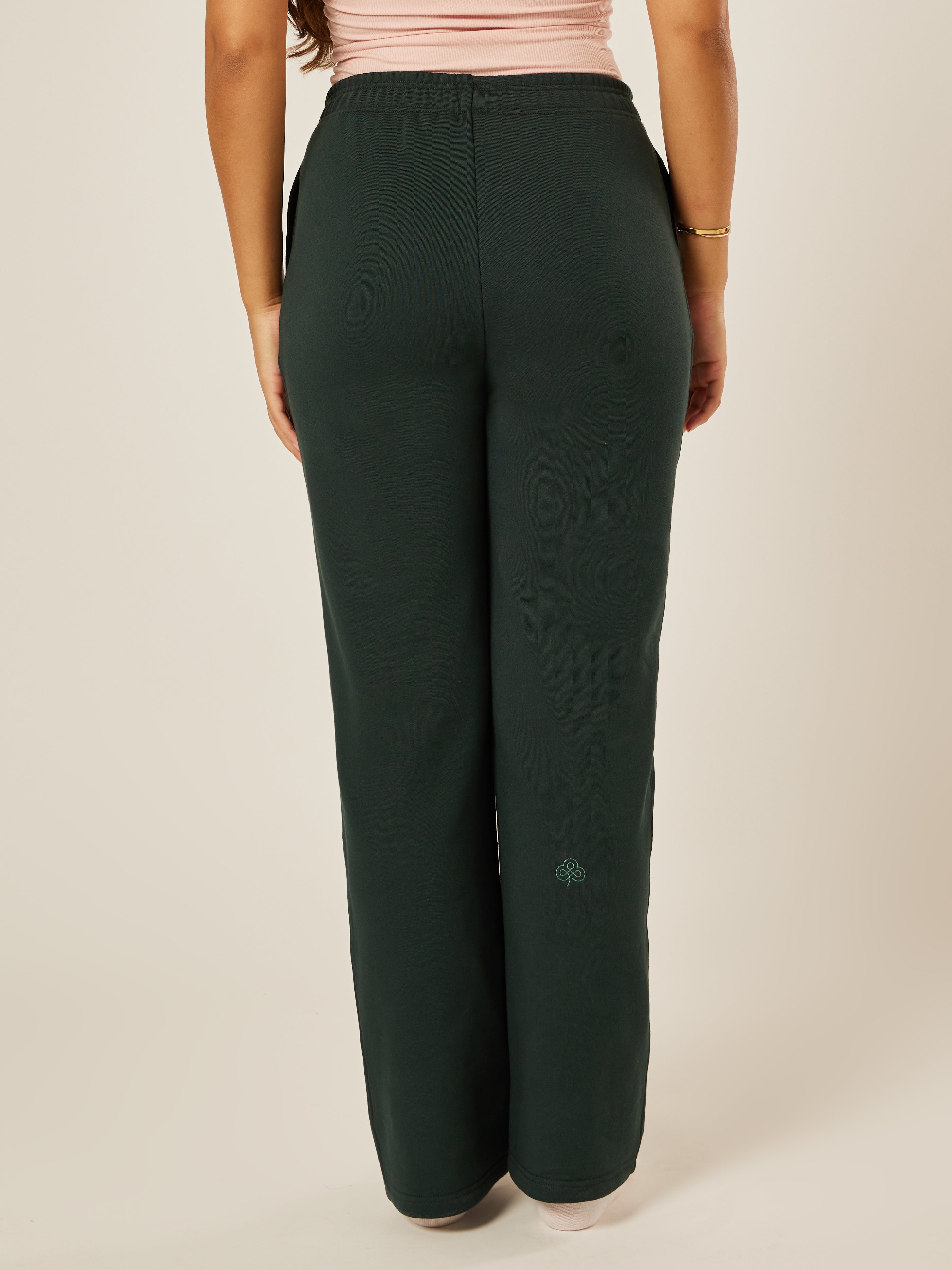 Varsity Athletica Wide-Leg Pants - Moss
