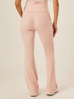 Essential Everyday Foldover Flare Pants - Milkshake