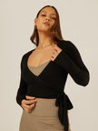 The Ultimate Ballet Wrap-Top - Black