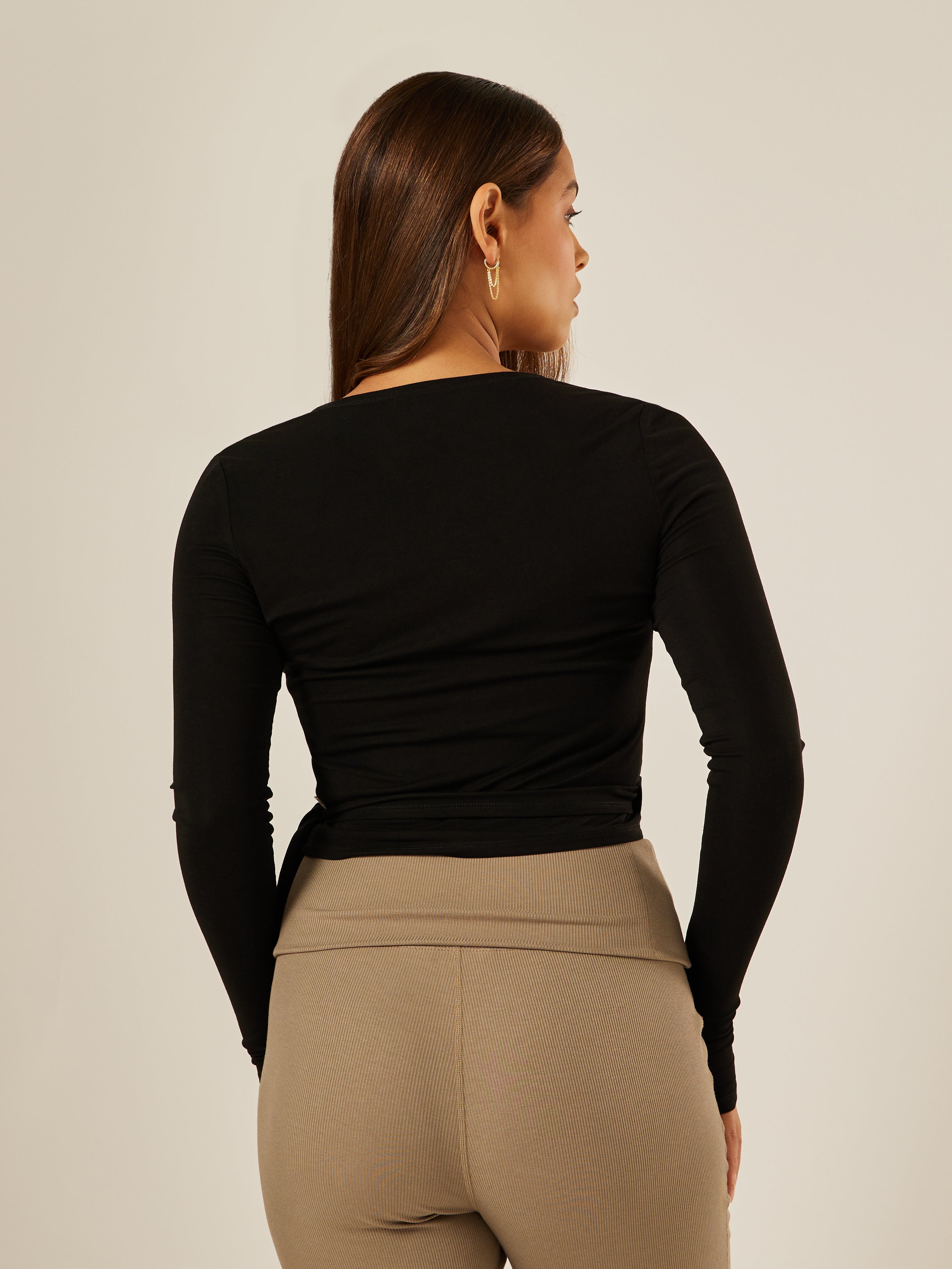 The Ultimate Ballet Wrap-Top - Black