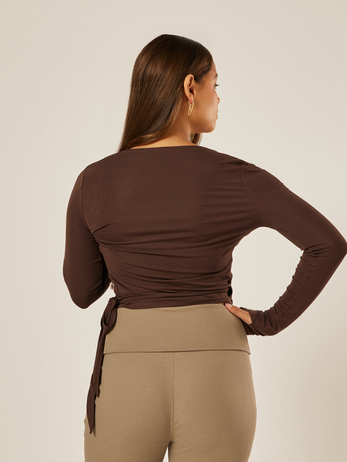 The Ultimate Ballet Wrap-Top - Coffee Bean | Beathletica Activewear