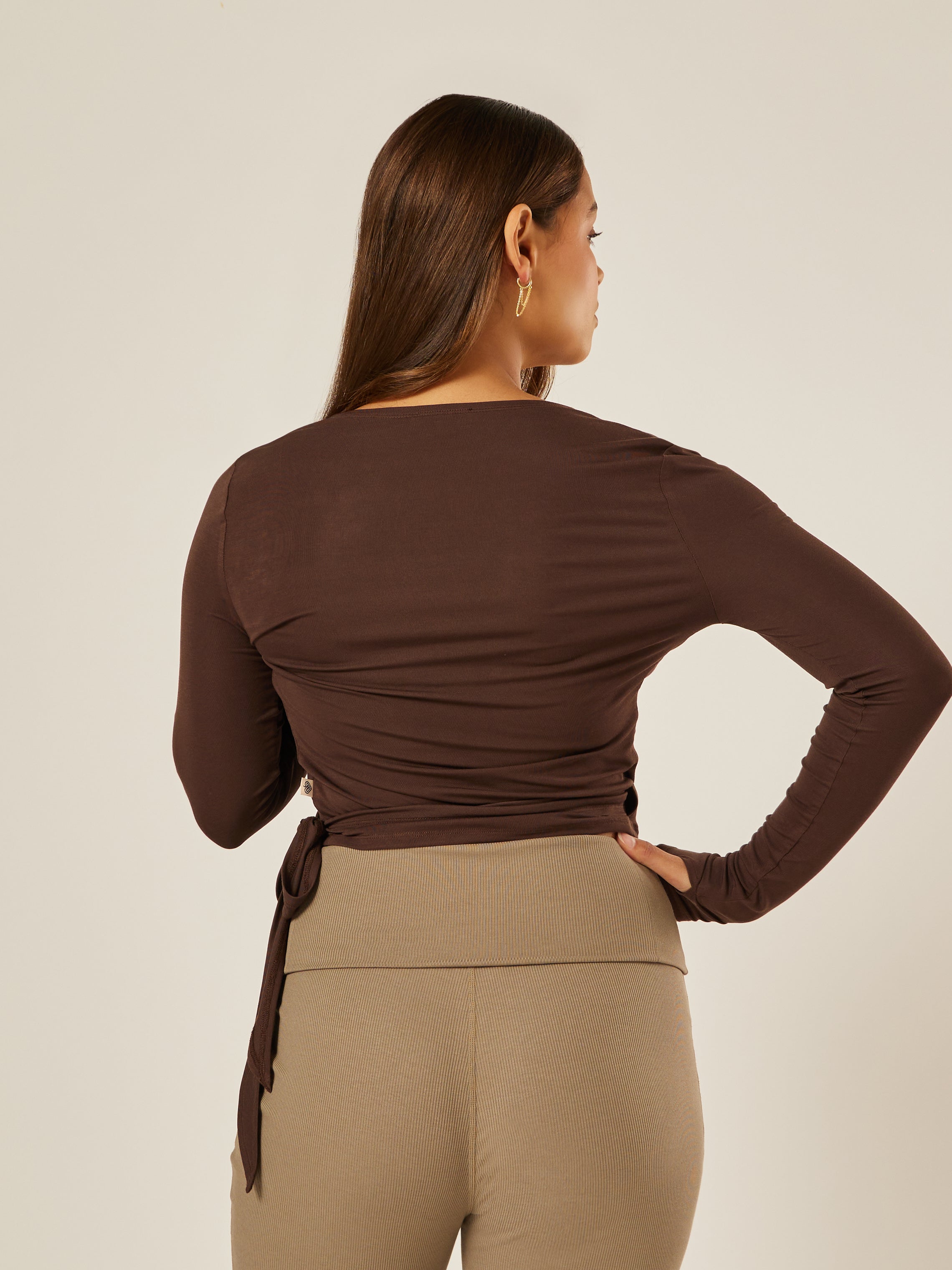 The Ultimate Ballet Wrap-Top - Coffee Bean