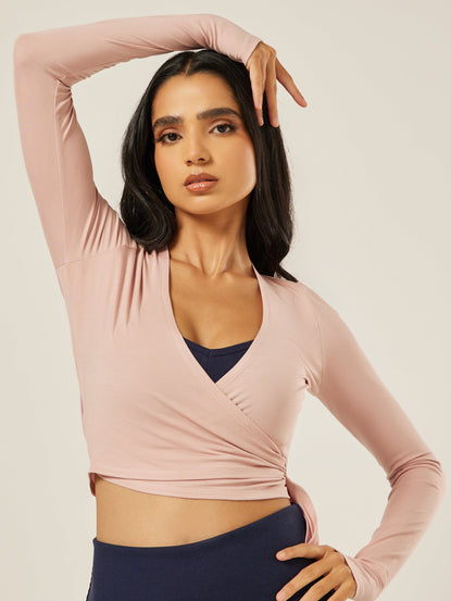The Ultimate Ballet Wrap-Top - Mauve