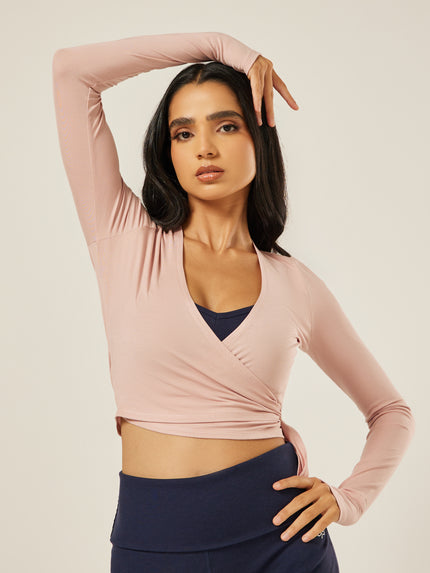 The Ultimate Ballet Wrap-Top - Mauve