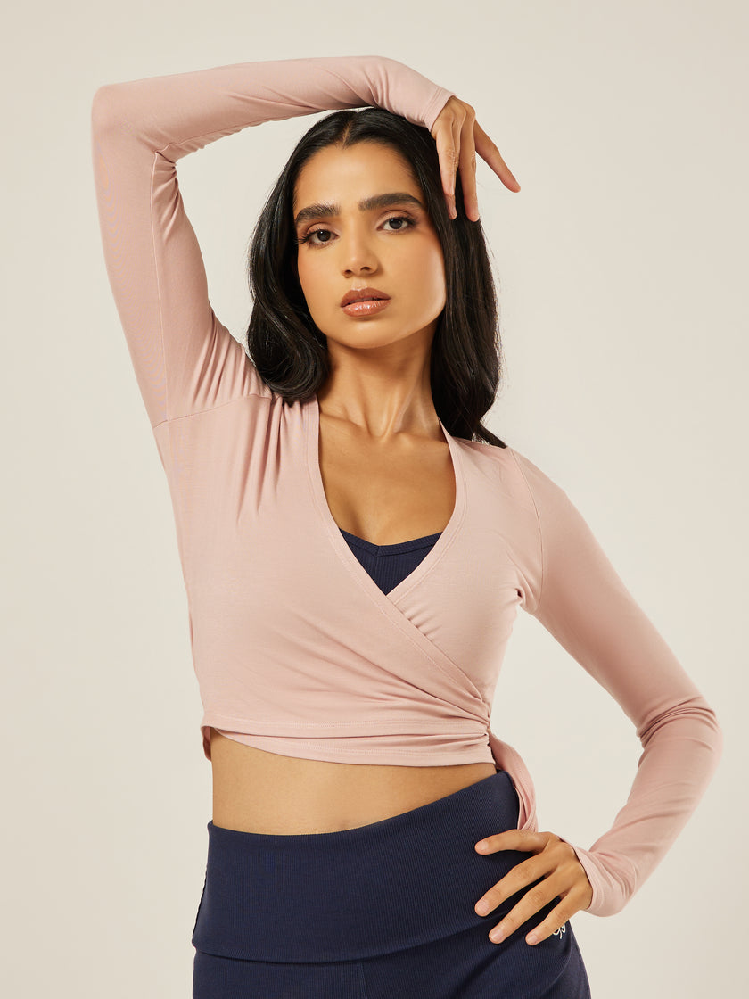 The Ultimate Ballet Wrap-Top - Mauve