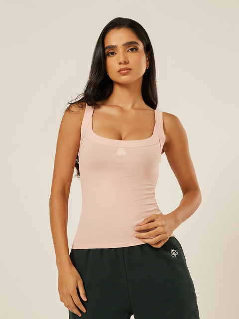 Essential Everyday Scoop-Neck Tank Top - Milkshake