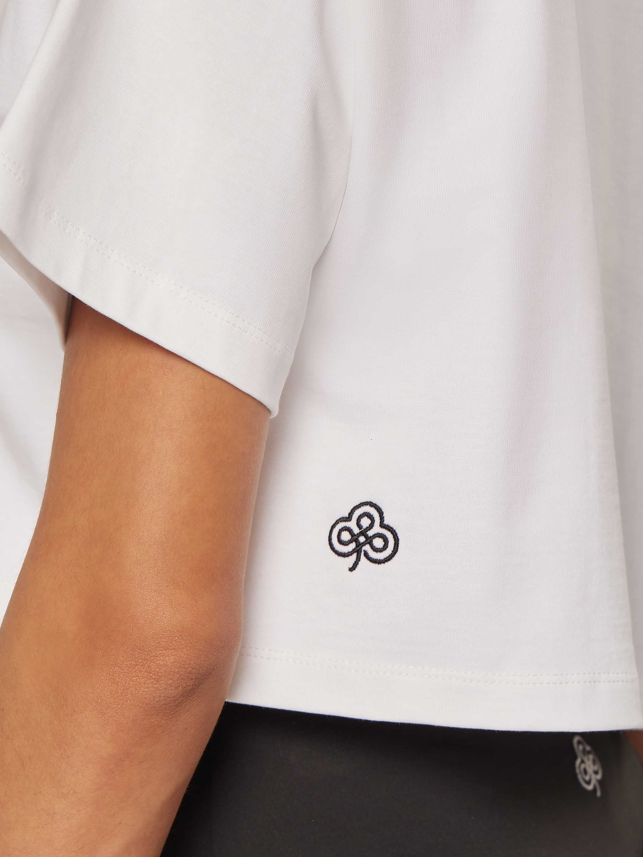 Be Athletica Cotton Oversized Tee - Off White