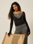 Stretch Ballet Wrap Top
