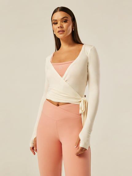 Stretch Ballet Wrap Top