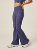 Stretch Wrap-Waist Flared Leggings