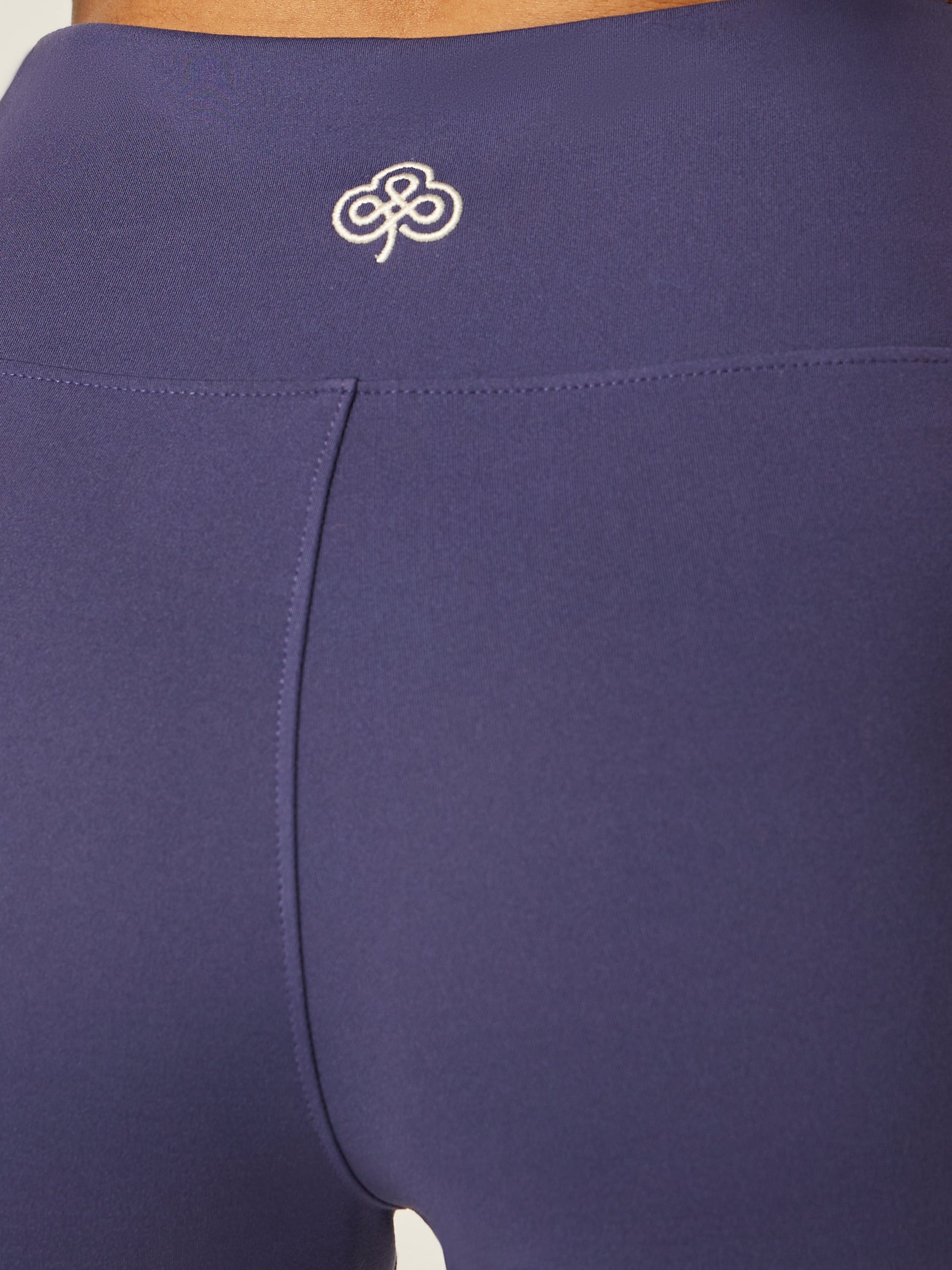 Stretch Wrap-Waist Flared Leggings