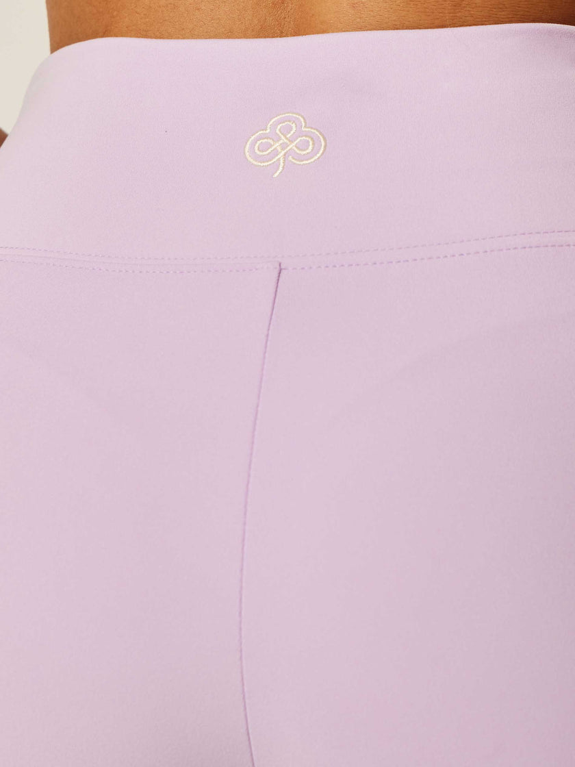 Stretch Wrap-Waist Mini Shorts - Purple Rose