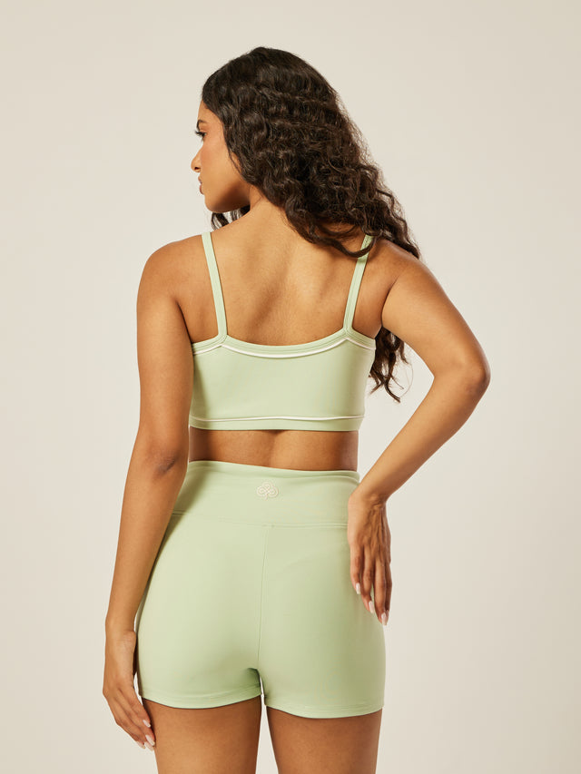 Stretch Wrap-Waist Mini Shorts