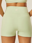 Stretch Wrap-Waist Mini Shorts