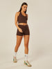 Stretch Wrap-Waist Mini Shorts