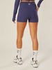 Stretch Wrap-Waist Mini Shorts - Patriot Blue