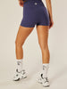Stretch Wrap-Waist Mini Shorts