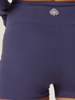 Stretch Wrap-Waist Mini Shorts
