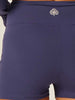 Stretch Wrap-Waist Mini Shorts - Patriot Blue