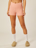 Stretch Wrap-Waist Mini Shorts