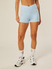 Stretch Wrap-Waist Mini Shorts
