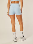 Stretch Wrap-Waist Mini Shorts