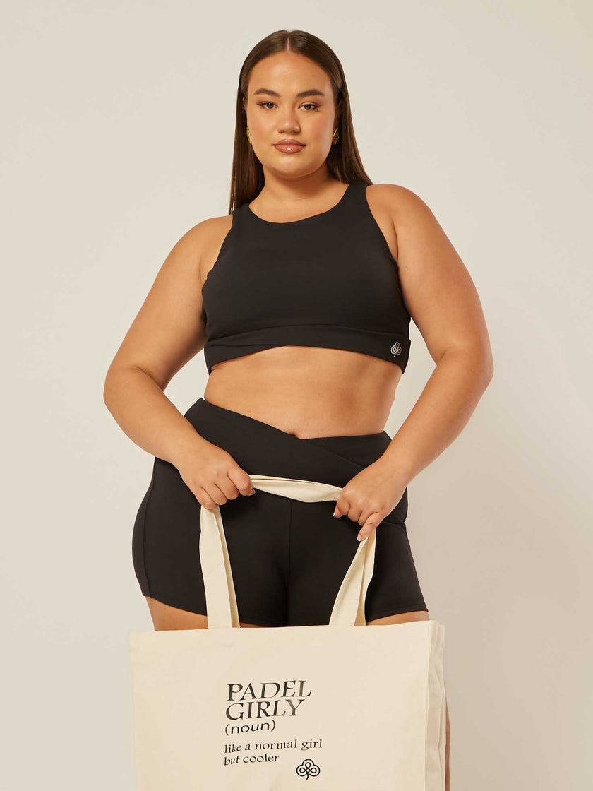 Core Cross-Waistband Daily Tank - Black